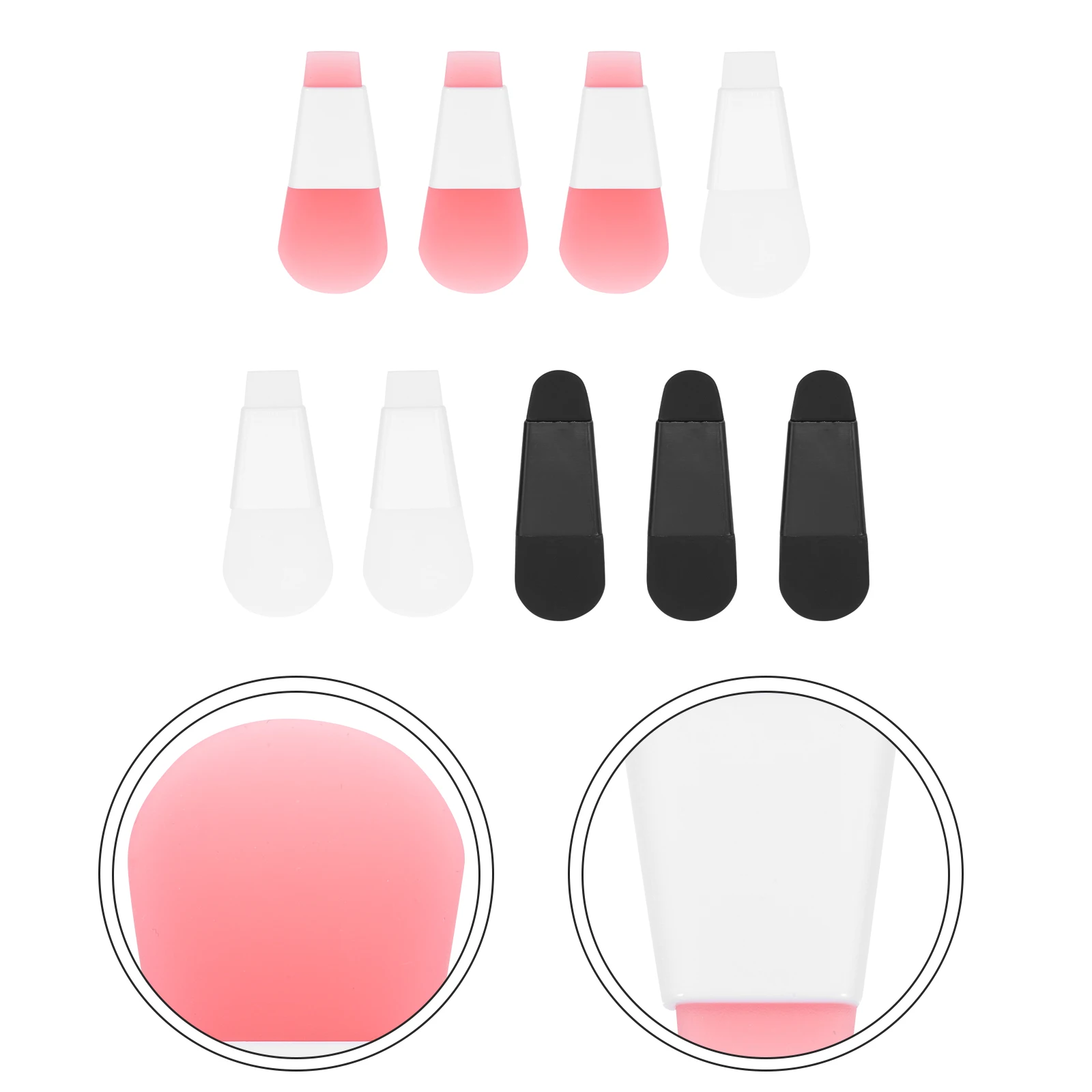 9pcs 실리콘 브러쉬 페이스 페이셜 머드 브러쉬 클렌징 애플리케이터 실리카 젤 도구 페이셜 머드 크림 스킨 케어 미니 휴대용