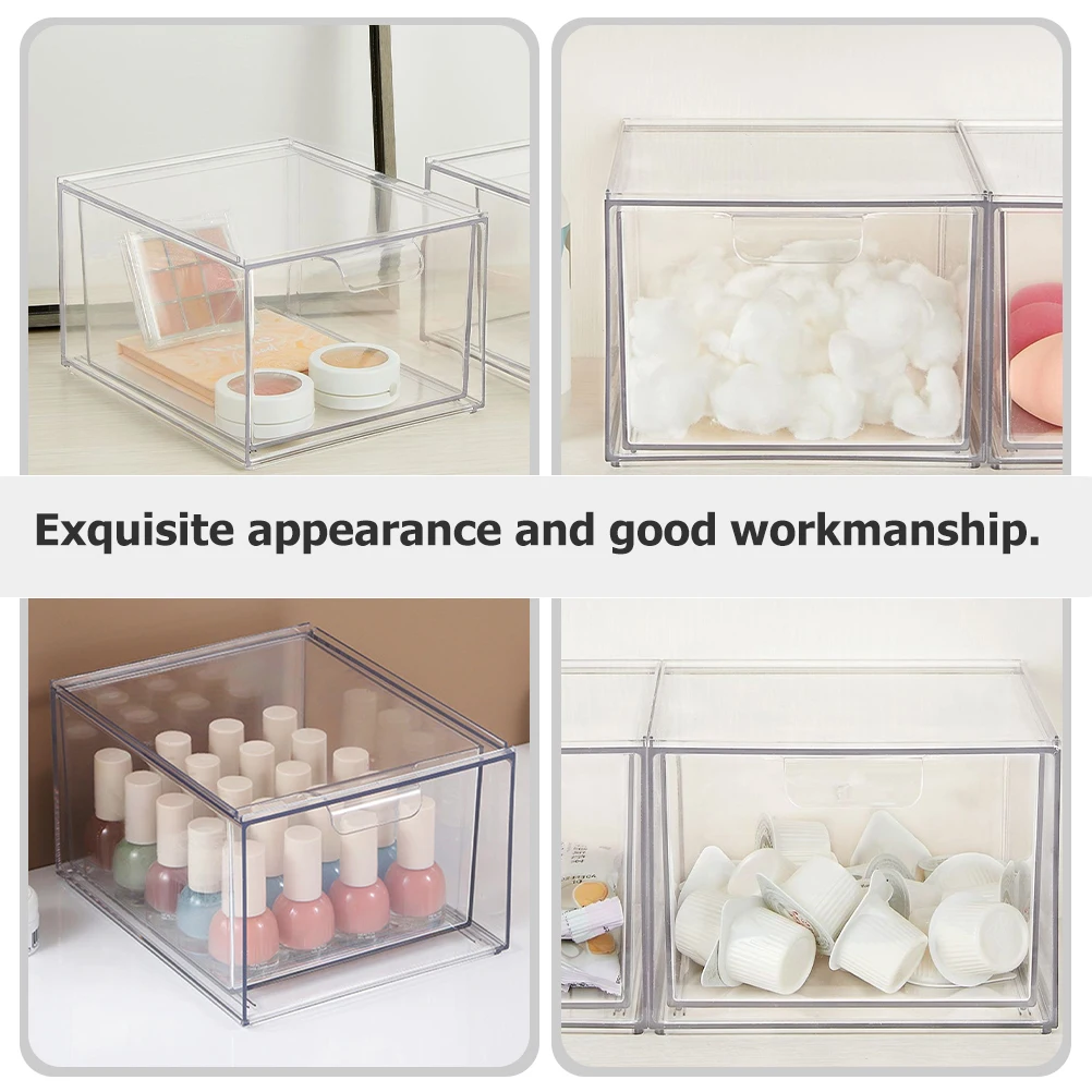 

Drawer Style Jewelry Box Small Size High-End Material Earring Bracelet Organizer Sundries Container Housewarming Gift Plastic