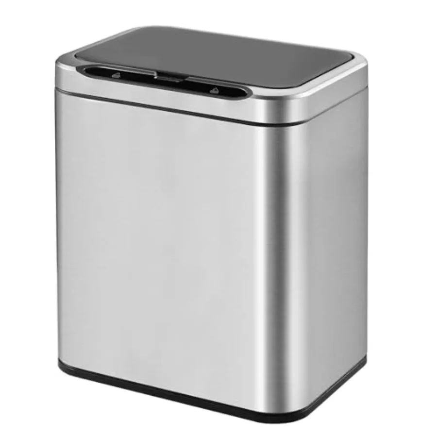 

Stainless Steel Office Trash Can Motion Sensor Touchless Smart Garbage Can Automatic Waste Bin for Kitchen Office Bathroom