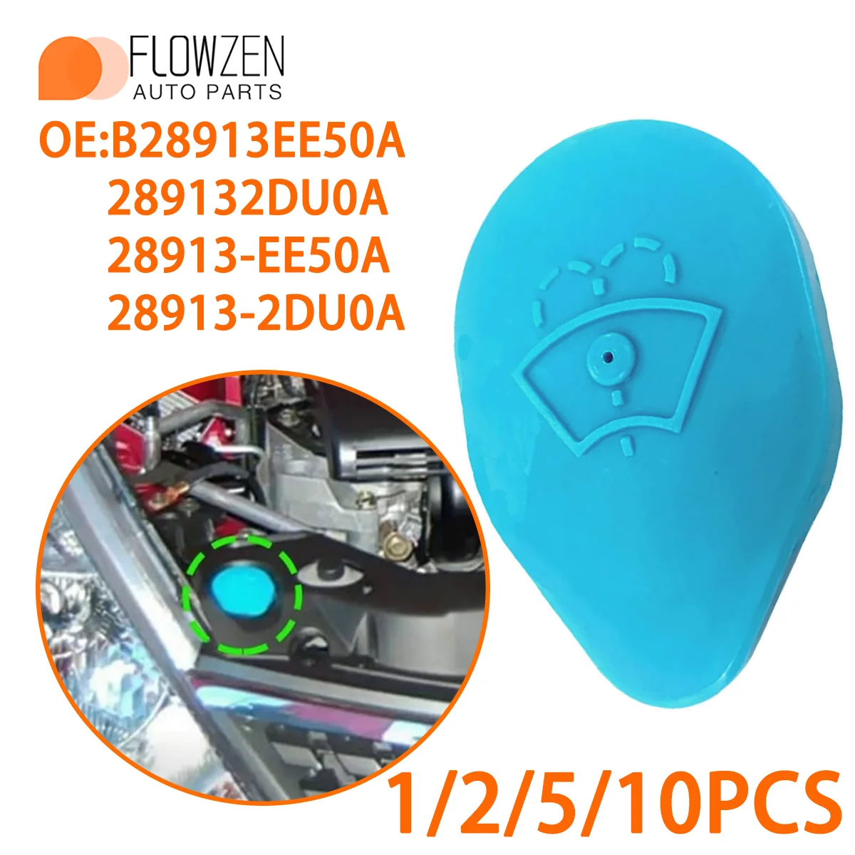 

Car Windshield Wiper Washer Fluid Reservoir Tank Cap Applicable For Nissan Sylphy Tiida 2004-2019 Car Accessories