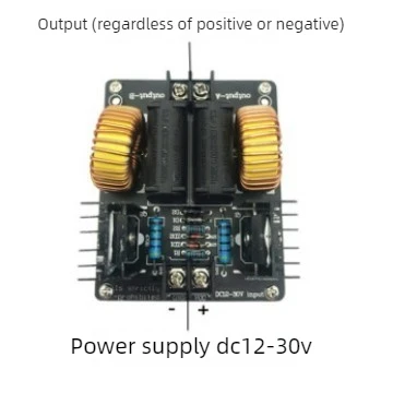 ZVS Tesla Coil Power Supply No Tap High Voltage Generator Driver Board DC12 30V Induction Heating