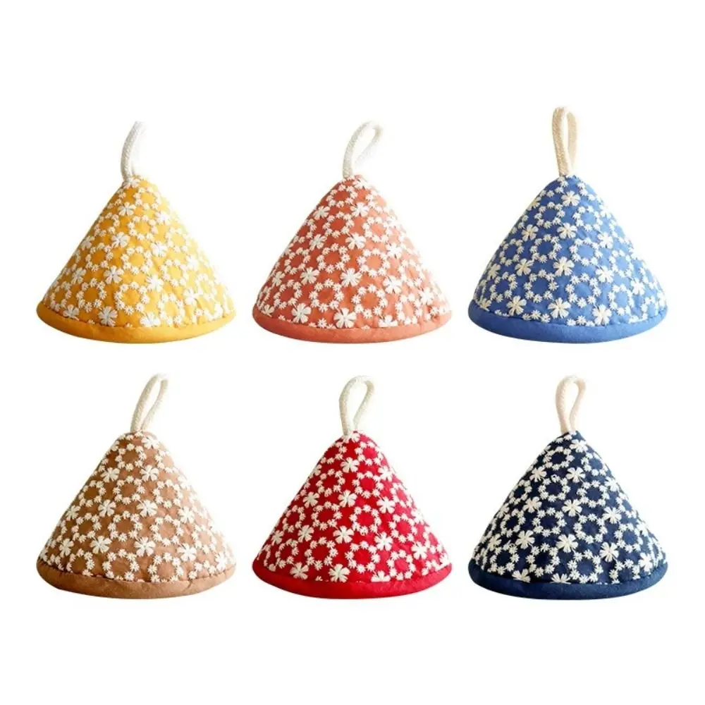 Mini Triangle Microwave Glove Pot Knob-Cloth Cover High Temperature Resistance Non-slip Oven Gloves Kitchen Tool