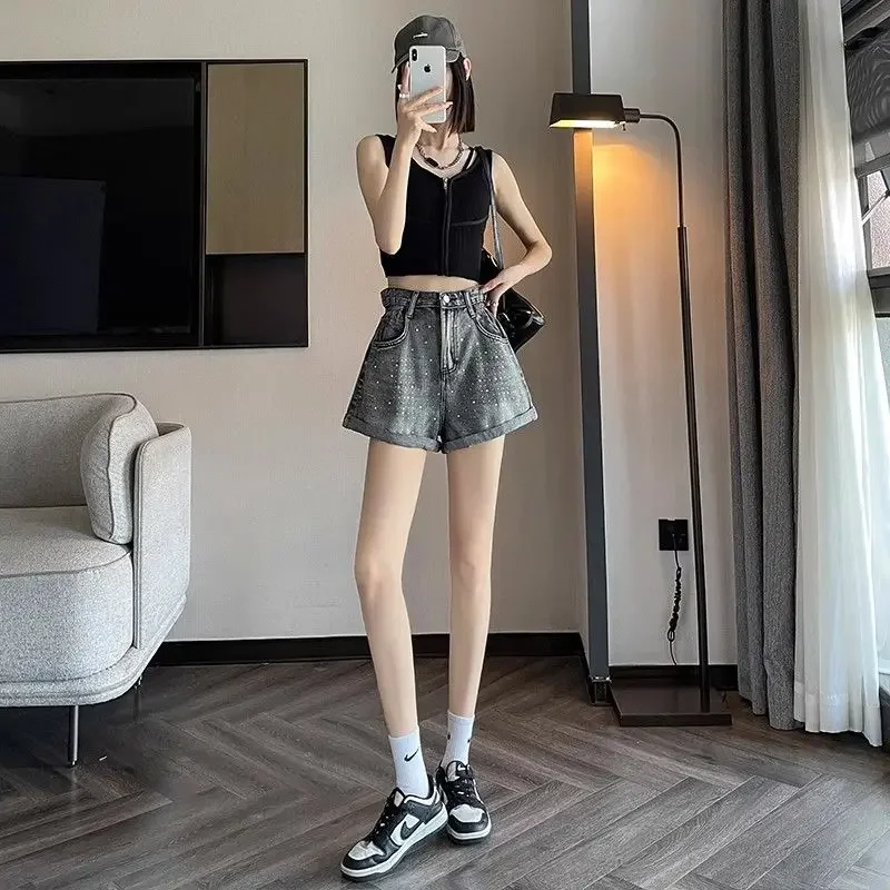 High Waist Short Jean Pants Woman Wide Pocket Denim Shorts For Women Designer Offer Aesthetic Hot Wholesale To Wear Cheap Jorts