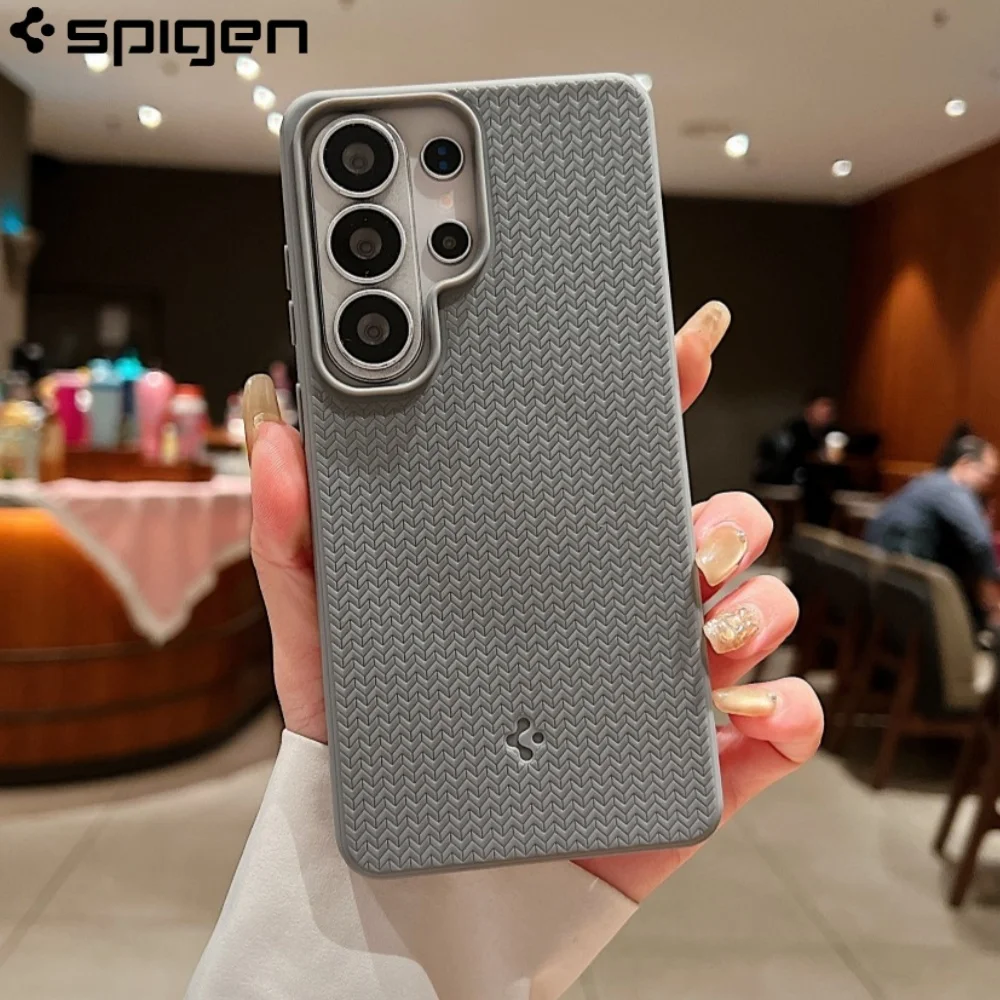 Funda magnética suave mate de TPU Spigen para Samsung Galaxy S26 S25 Ultra S25 Plus, compatible con carga inalámbrica Magsafe