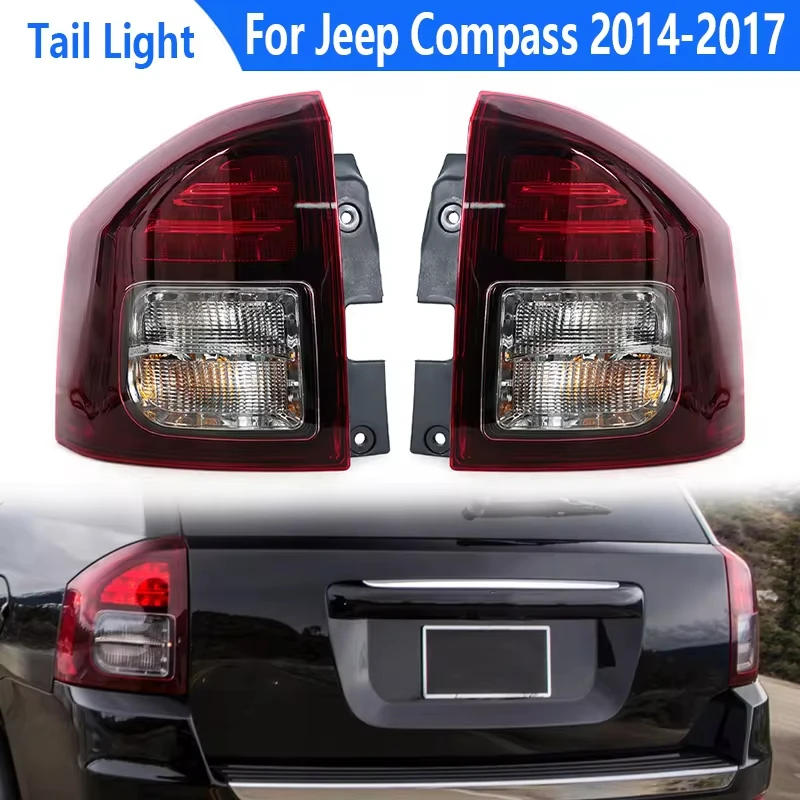 

Car Tail Lights For Jeep Compass 2014-2017 Rear Bumper Light Tail Stop Brake Lamp Turn Signal Warning 5272908AA 5272909AB