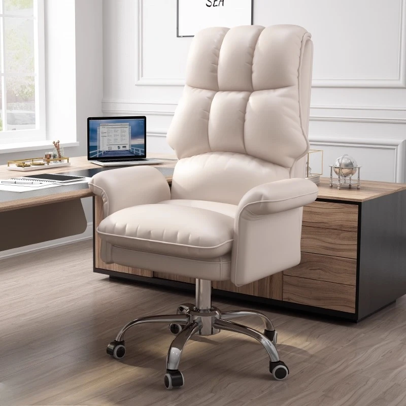 

Fishing Office Chair Ergonomic Swivel Gaming Dinning Office Chair Study White Accent Arm Chaise Bureau Cute Home Furniture