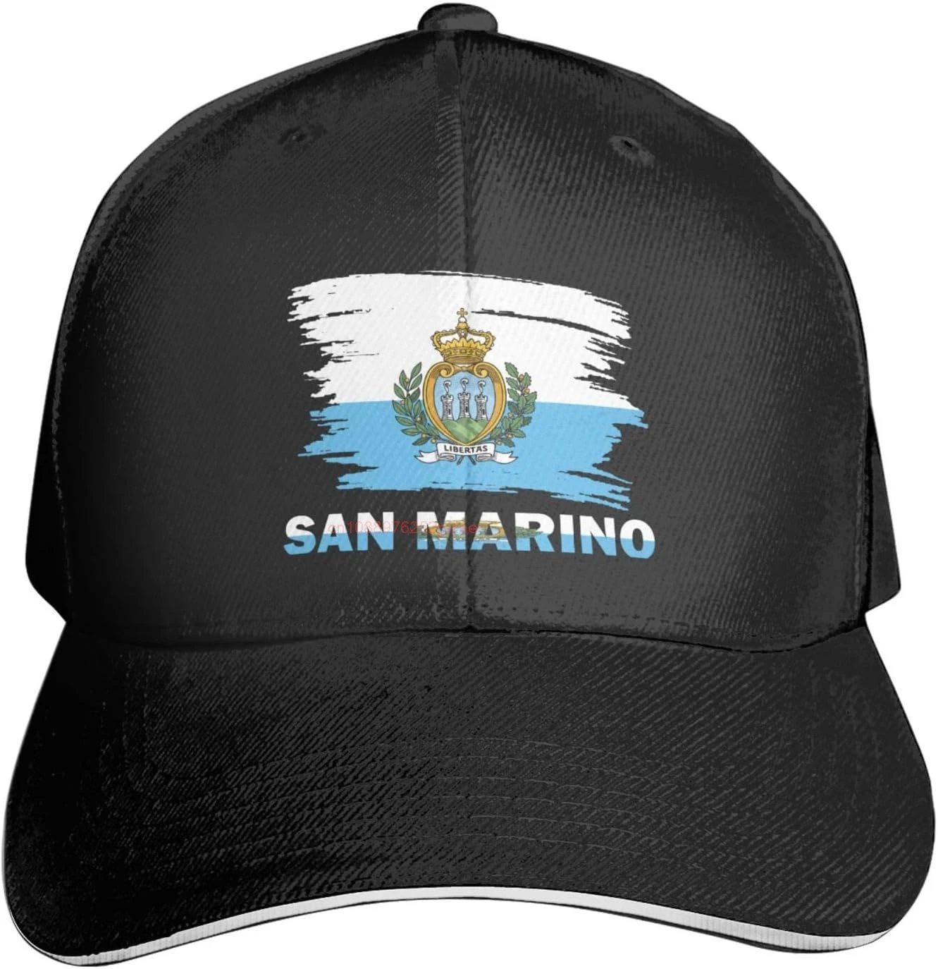 Vintage San Marino Flag Baseball Cap Breathable Adjustable Men Women Outdoor Soccer Hat