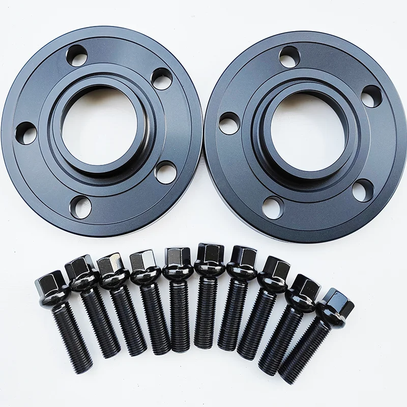 2PCS Hub Centric Wheel Spacers 10/12/15/20MM 5x112 66.6 with Extended 14X1.5 Bolts for Mercedes Benz - Set of 2