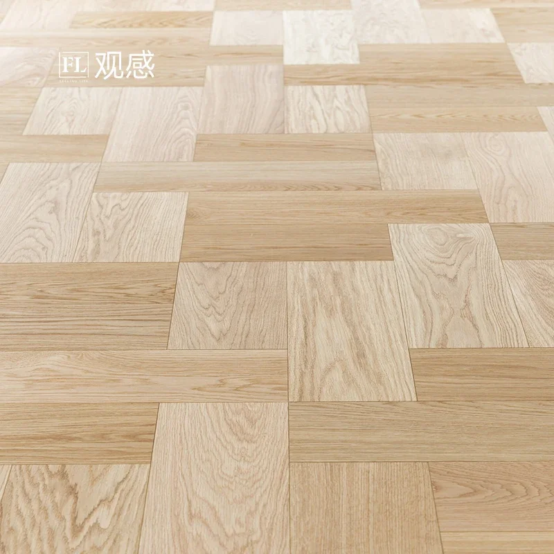 XRL white oak three-layer solid wood floor parquet process