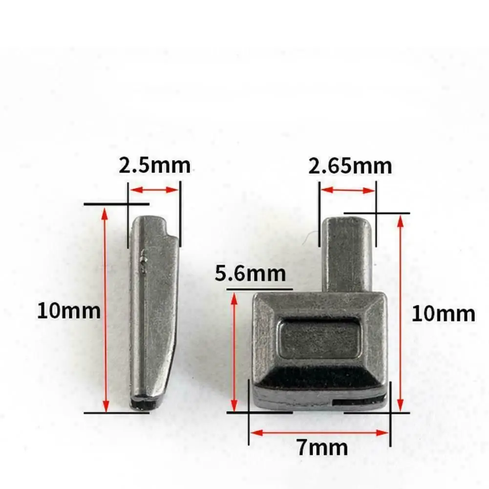 10 adet Pratik Tokalar Cıvata Dikiş Fermuarlar Tamir Fermuar Stoper Metal Fermuar Tıpalar Giyim Aksesuarları