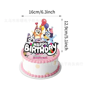 أواني الطعام الزخرفية ذات الطابع الوردي والأزرق ، لافتات ، لافتات معلقة ، منديل ، لوحة ورقية ، كوب ، بالونات ، أغطية كعكة ، هدية عيد ميلاد أعلى 8 مبيعات بلوي بالونات وبنغو - رقم 8