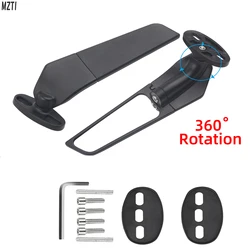 For YAMAHA YZF FZ6R R25 R3 R125 R15 V3 R65 LE Motorcycle Modified Wind Wing Adjustable Rotating Rearview Mirror