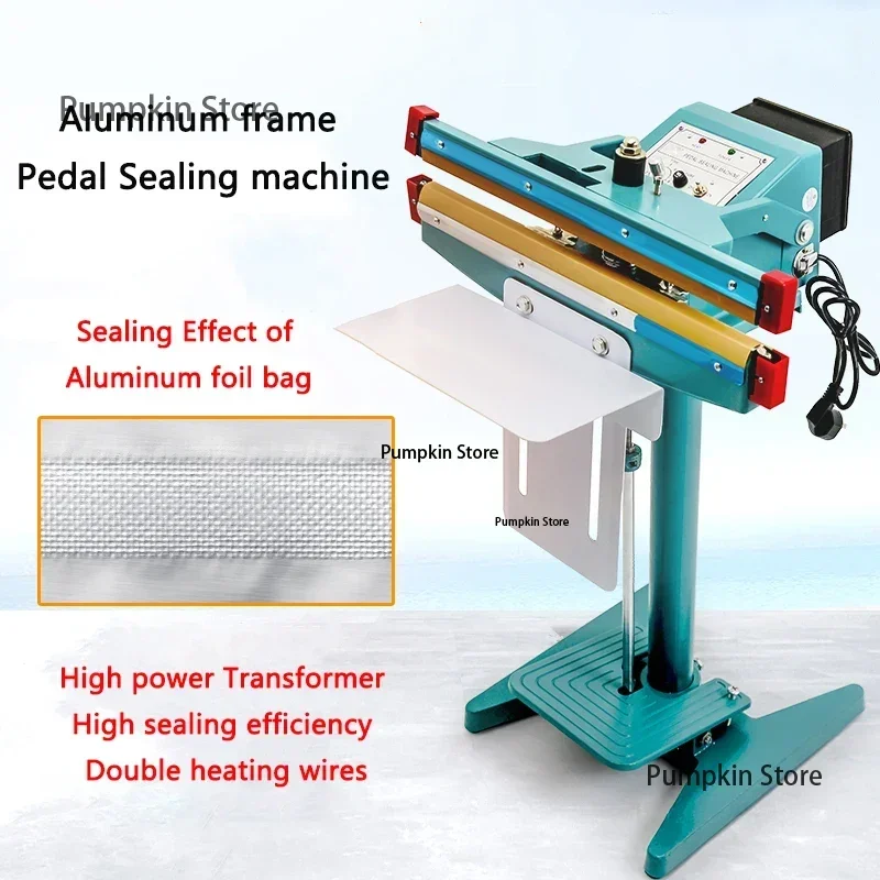 8mm wide High-power Aluminum frame Pedal Aluminum foil bag Sealing machine Dry and Wet products Plastic bag Sealing machine