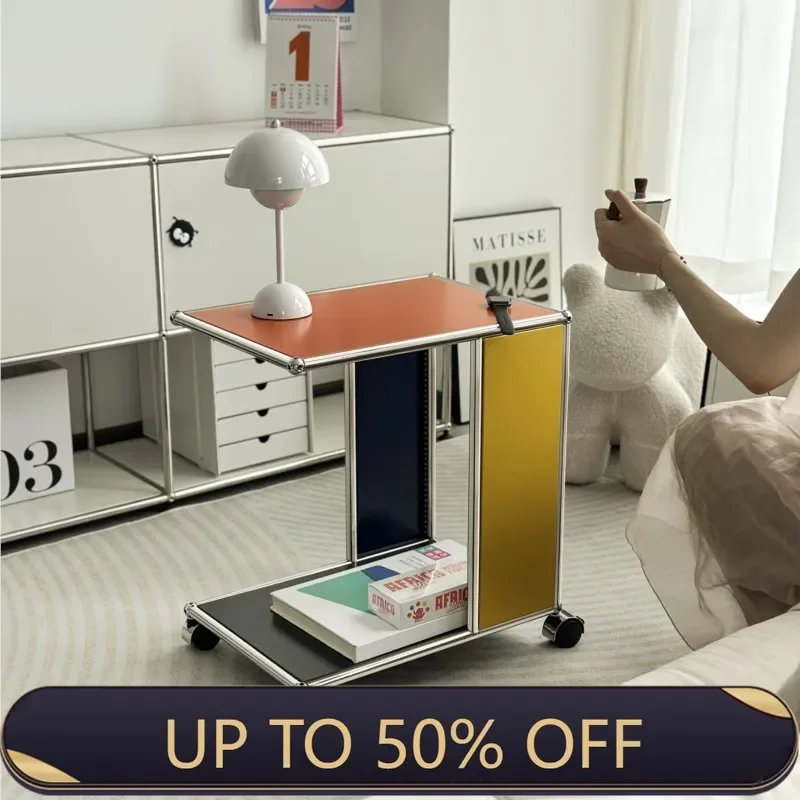 MOMO Living Room Sofa Small Side Table Balcony Coffee Table Bedroom Cart Colour Matching Creative Moveable Corner Table