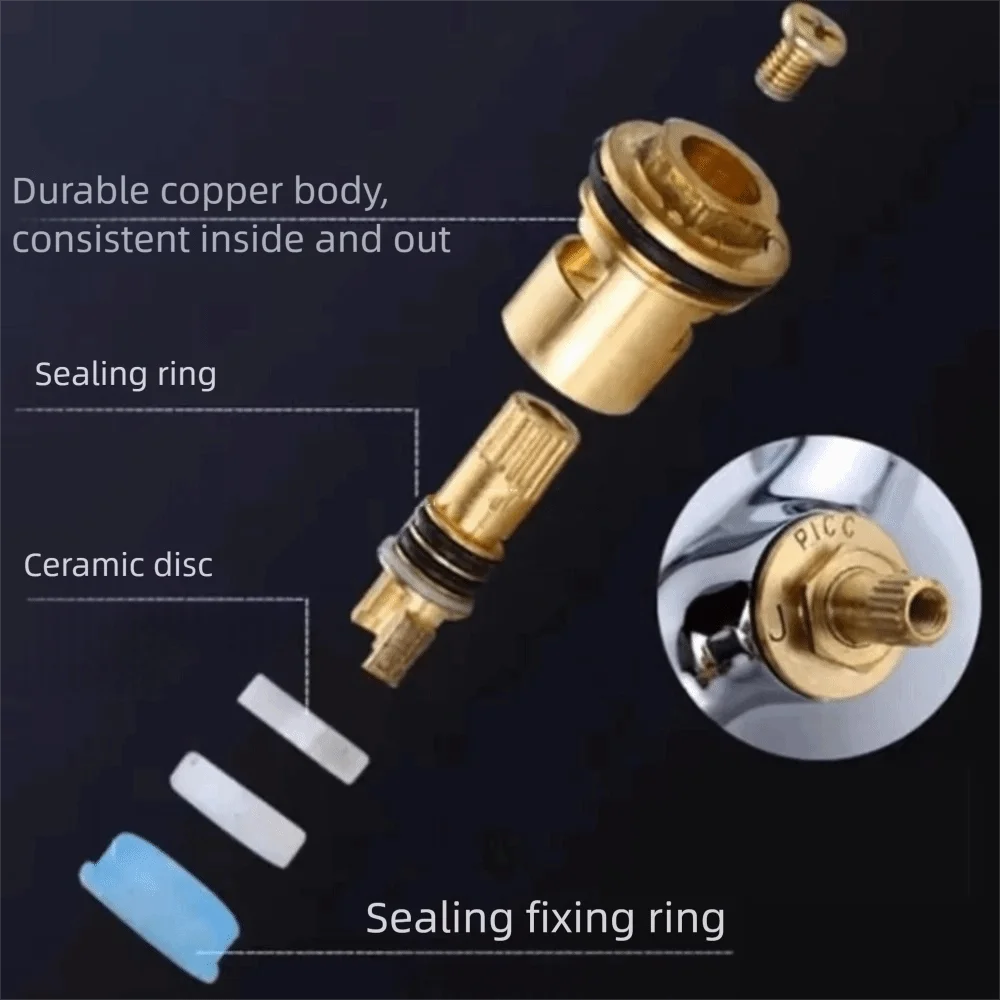 

Copper Core Washing Machine Faucet Stainless Steel Single-coupled Water Splitter Faucet Thickened Double Outlet Faucet