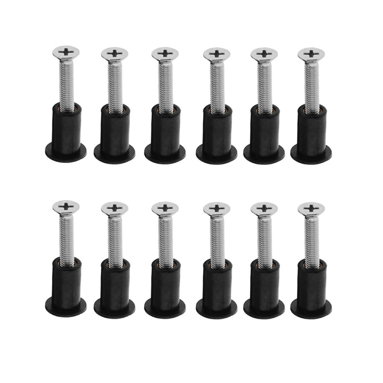 

Marine Boat 12Pc M5 Well Nut Kit with Screw Fixing Nuts for Kayak Canoe Inflatable Fishing Boat Dinghy