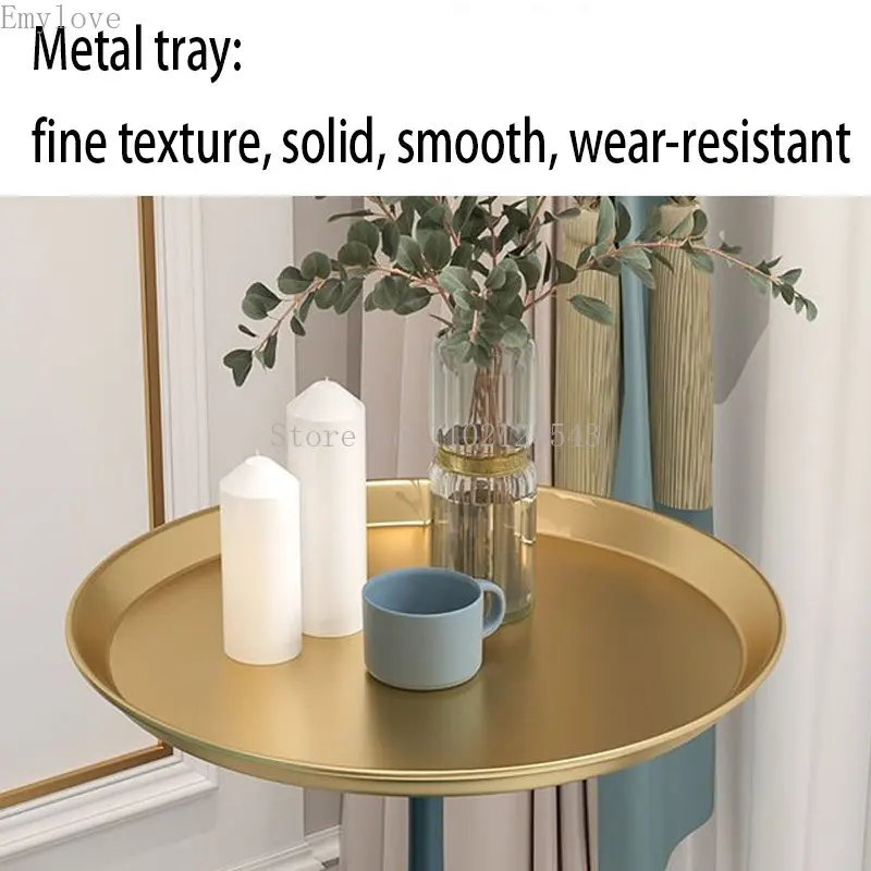 Nordic Creative Side Table Simple Modern Iron Art Ins Living Room Small Round Table Sofa Coffee Table Side Cabinet Corner Table