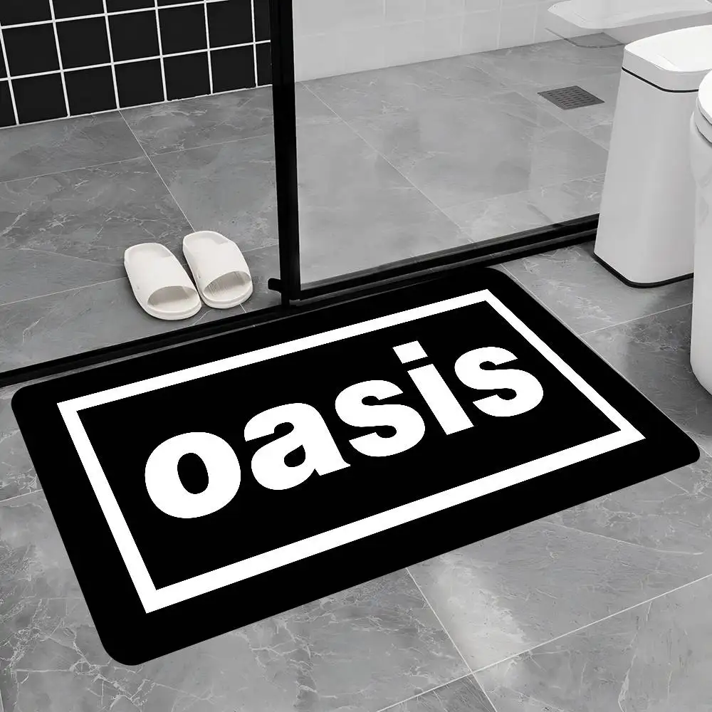 Rock Band O-Oasis Hallway Carpet Washable Non-Slip Living Room Sofa Chairs Area Mat Kitchen Doormat Area Rug