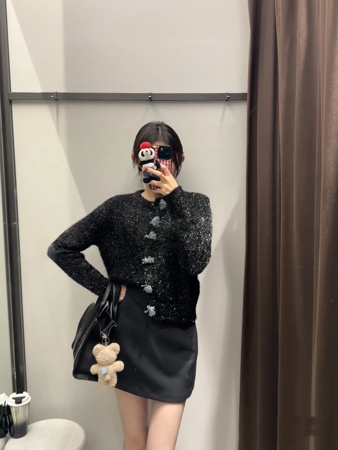 

Весенне-осеннее новое поступление, женский высококачественный вязаный открытый кардиган Bla Metal Tead Long Sve round Ne