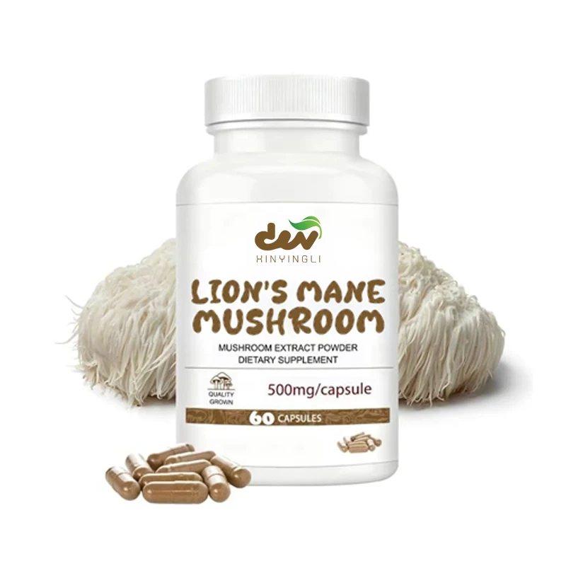 

Lion Mane Mushroom Extract Capsules - Monkey Head Mushroom Contains Β - Glucan, Immune Support Supplement
