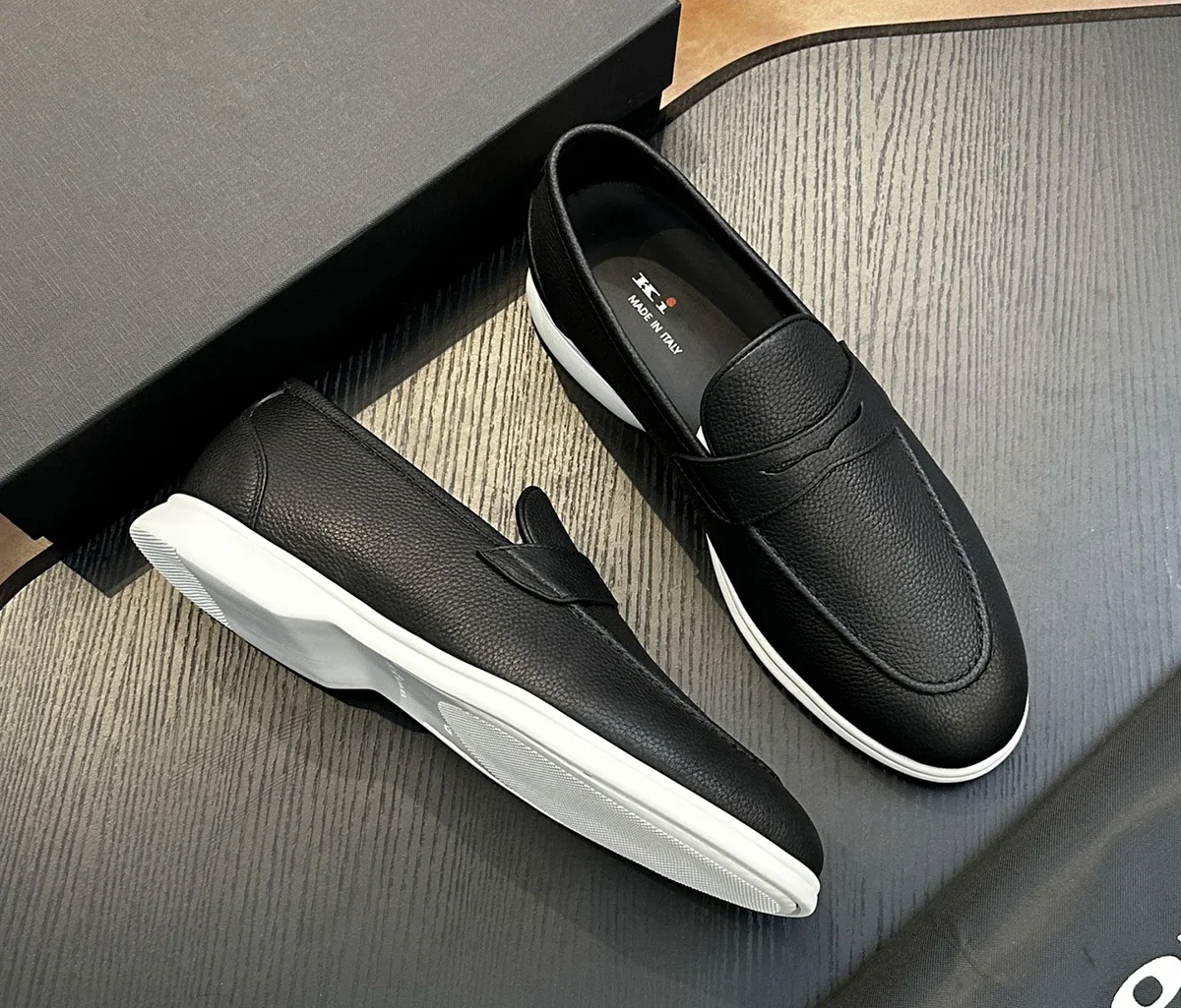 

OECHSLI Shoes Cowhide Suede 2025 new outdoors comfortable quality Tie rope comfort Men‘s European big size 38-47