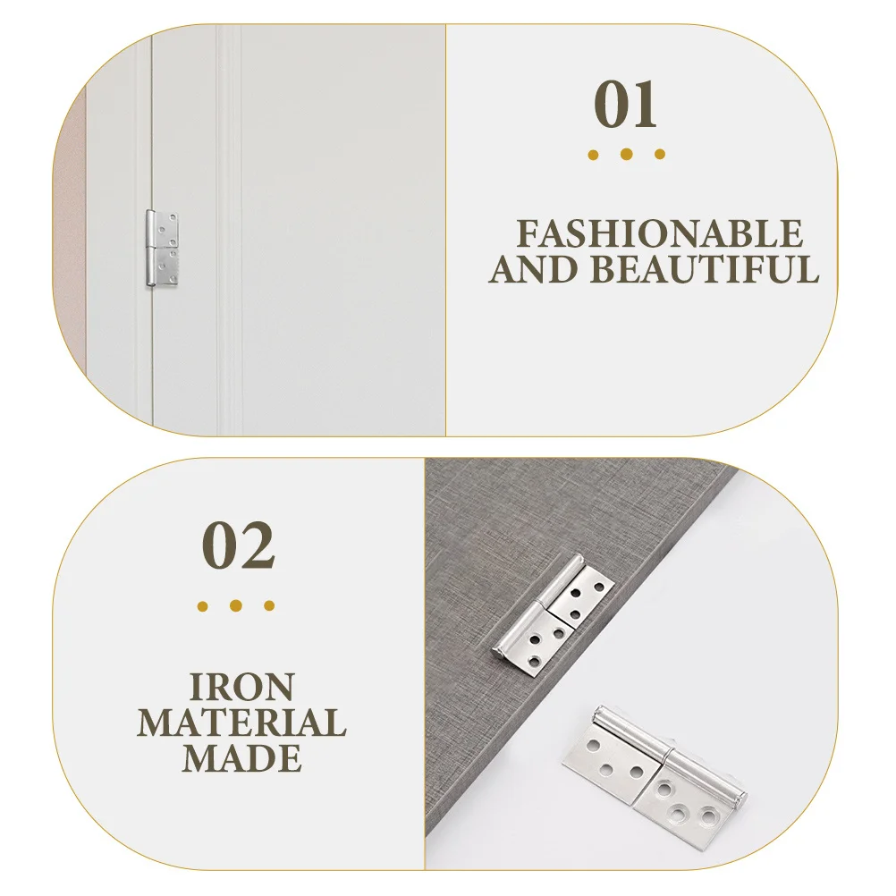 

1Pair Fireproof Burglar Proof Door Hinges Heavy Duty Off Hinge Detachable Flag Design for Doors Windows Cabinets