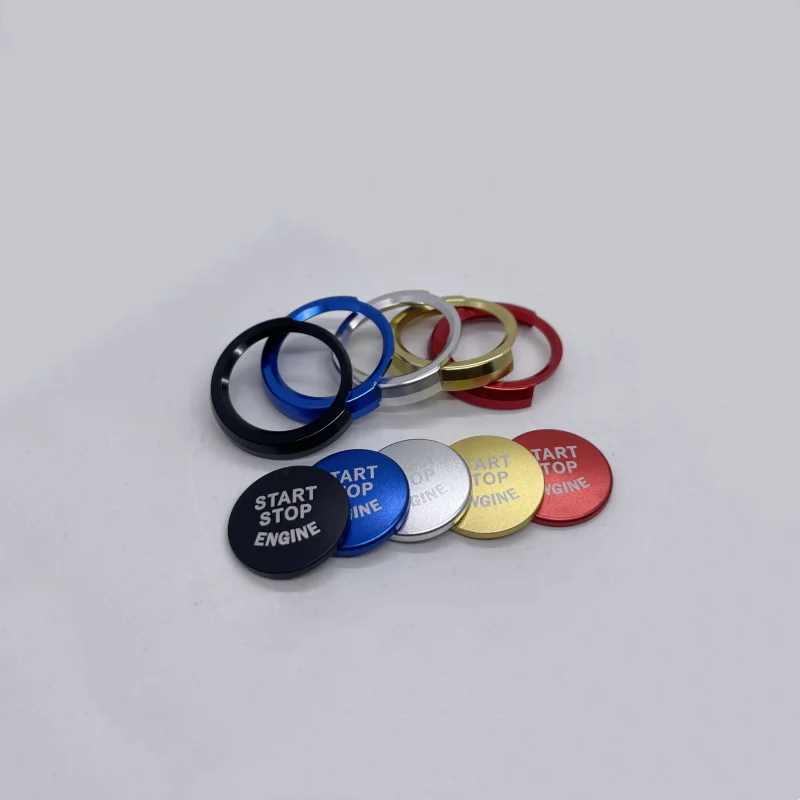 Para BMW Serie 4 2013-2020 425i Gran Coupe M 420i 435I consola central automotriz botón de arranque protección decorativa de aluminio