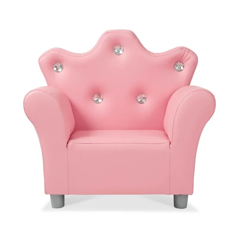 

L Artificial leather children's crown backrest armchair (children's furniture, children's seats, sofas)