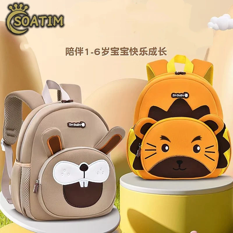 

New Kindergarten Schoolbag Male 1-3-6 Children Cartoon School Bag Cute Girl Mini Backpack School Bags Kids Backpack