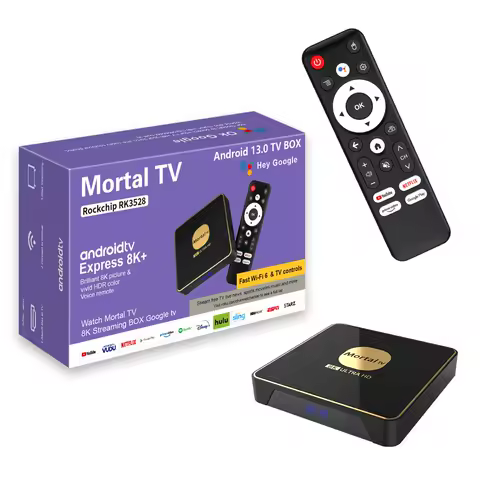 Mortal T3 Wifi6 Streaming Media Player Smart TV Box Rockchip3528 Android13 4K HDR10 4GB64GB Large Memory Bluetooth Chromecast TV