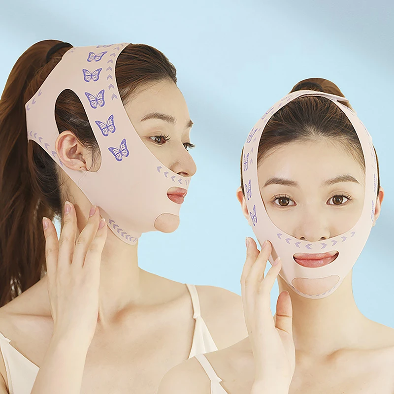 

V Face Shaping Bandage Lift Up Face Thin Mask Reduce Double Chin Elastic Breathable V-Line Anti Wrinkle Face Bandage Face Care