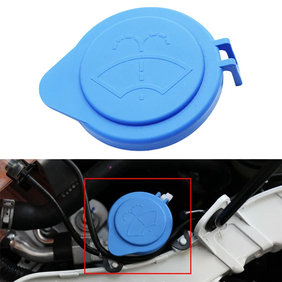 1Pc Windshield Wiper Washer Fluid Reservoir Bottle Cap Cover Water Tank Lid For Ford Fiesta MK6 Fusion Mondeo 1488251 3M5117632A