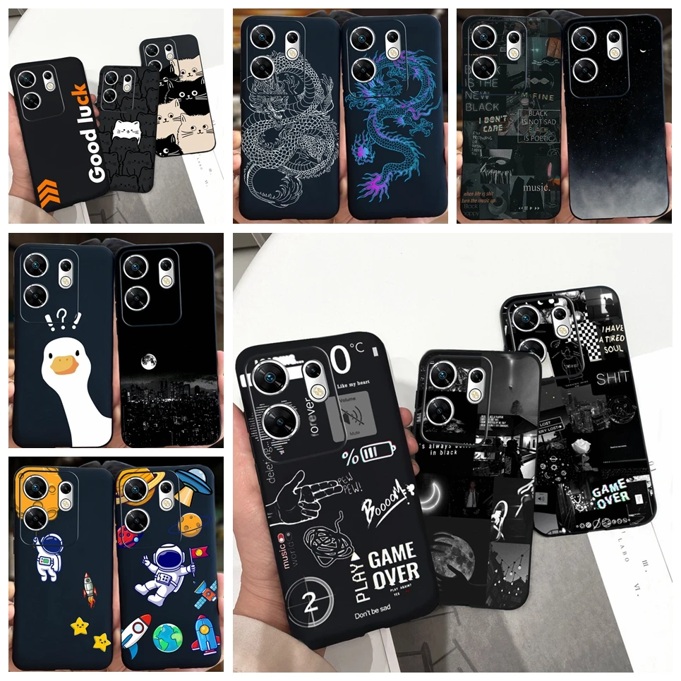 For Infinix Zero 30 4G X6731B Case Stylish Animals Painted Cover Soft Silicone Shockproof Funda For Infinix Zero30 5G X6731 Etui