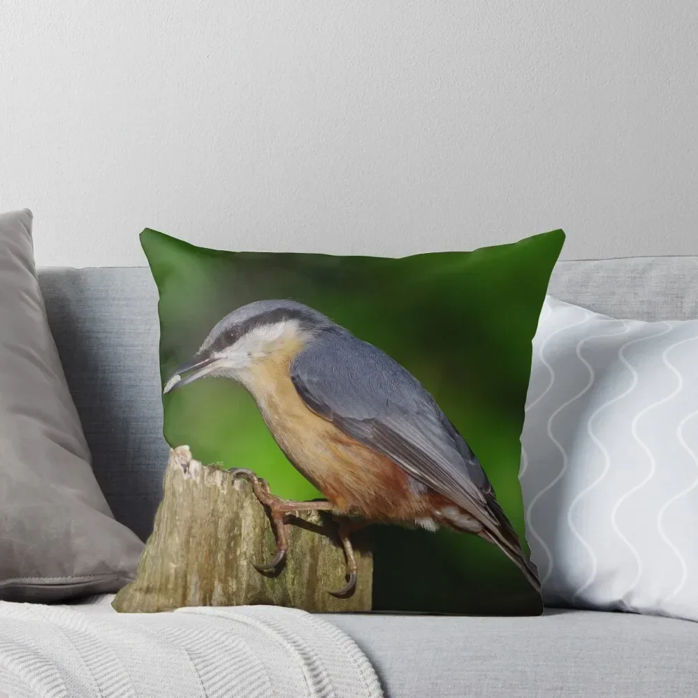 

Nuthatch in the woods Throw Pillow Pillowcase Cushion Sitting Cushion sleeping pillows pillow