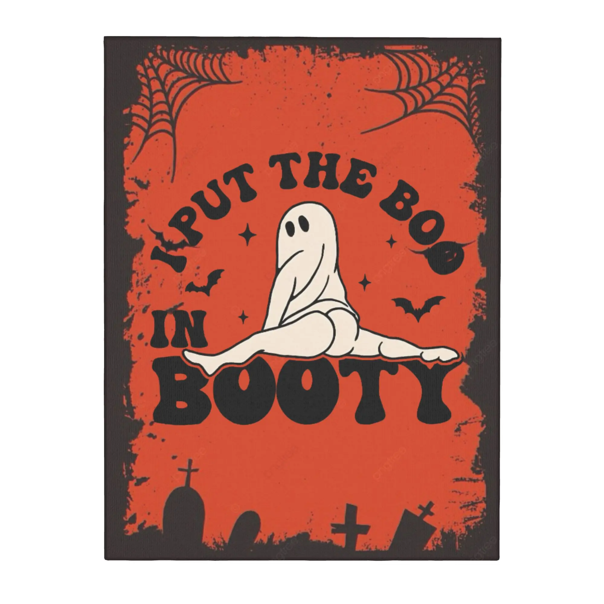 Modern Wall Art Canvas Print Unframed Custom Canvas Painting for Living Room Happy Halloween Wall Hanging Artwork  30x40cm,
