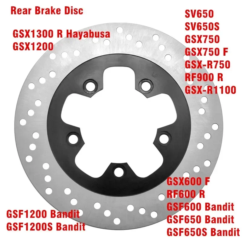 Motorcycle Rear Brake Disc Rotor For Suzuki GSF600 Bandit 600 1994-2004 GSF650 Bandit 650 GSF650S 2005-2006 SV650 SV650S 99-02