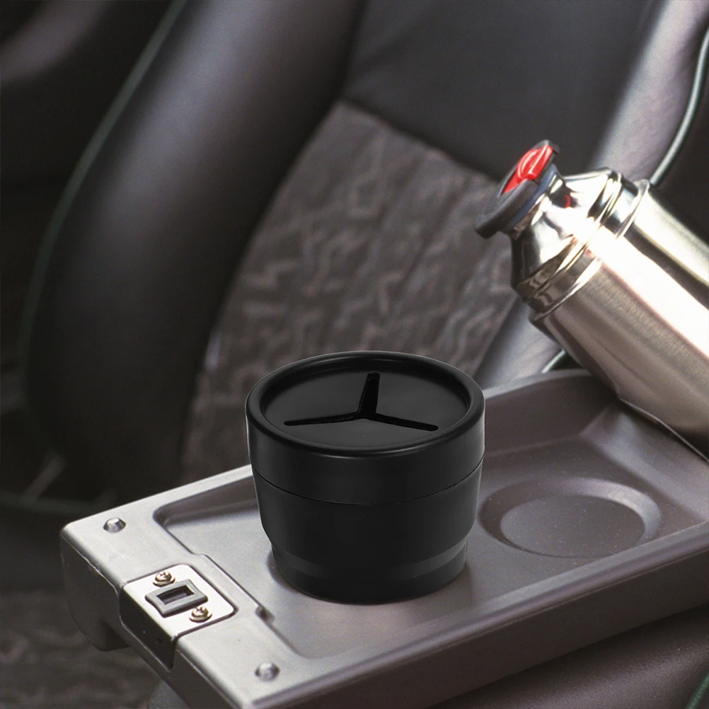 

3pcs Car Trash Can Mini Portable Vehicle Trash Holder Compatible Durable Pp Pvc Material Compact Garbage Bin For