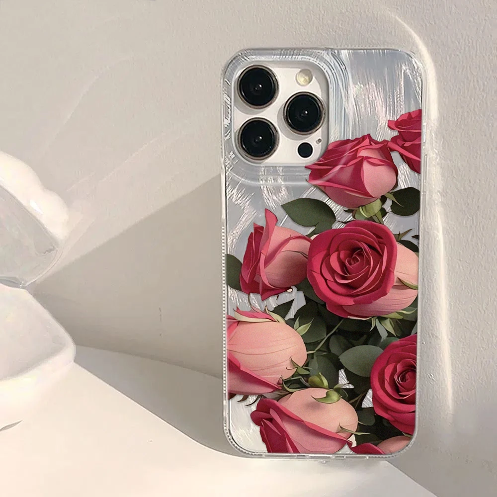 

Floral Print Premium Phone Case for iPhone16/15/14/13/12/11/ProMax/Pro/Plus Fashion Friend Gift Aesthetic Case Phone
