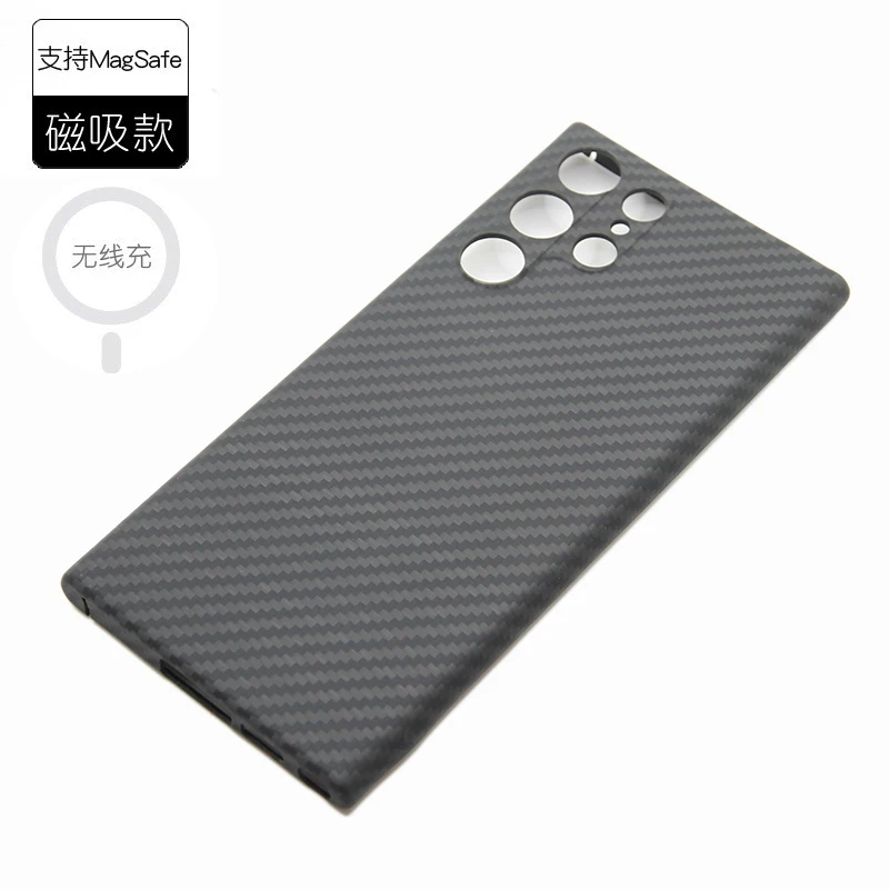 ZXKE Carbon Fiber Case voor Samsung Galaxy S26 S24 S25 Ultra met ingebouwde ijzeren plaat, magnetische autohouder, Magsafe, Aramid Fiber behuizing
