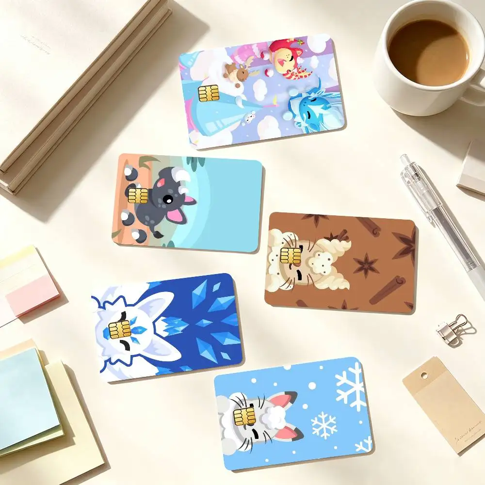 A-Adopt Me P-Pet Game Credit Card HD Stickers Game Card Decal Small Chip Waterproof Sticker Gift