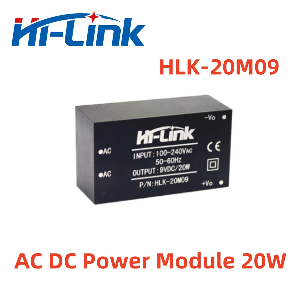 Free Shipping hilink ac dc 9V 20W 2200mA output mini power supply module HLK-20M09 5pcs/lot low consumption safety isolation