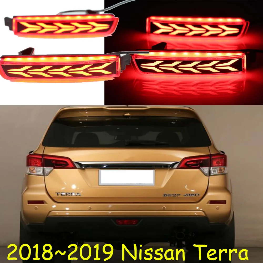 

Car Styling 2pcs Terra LED Rear Bumper Lights Sentra Juke Murano Quest Terra Brake Tail Light Reflector Light Rear Lamp