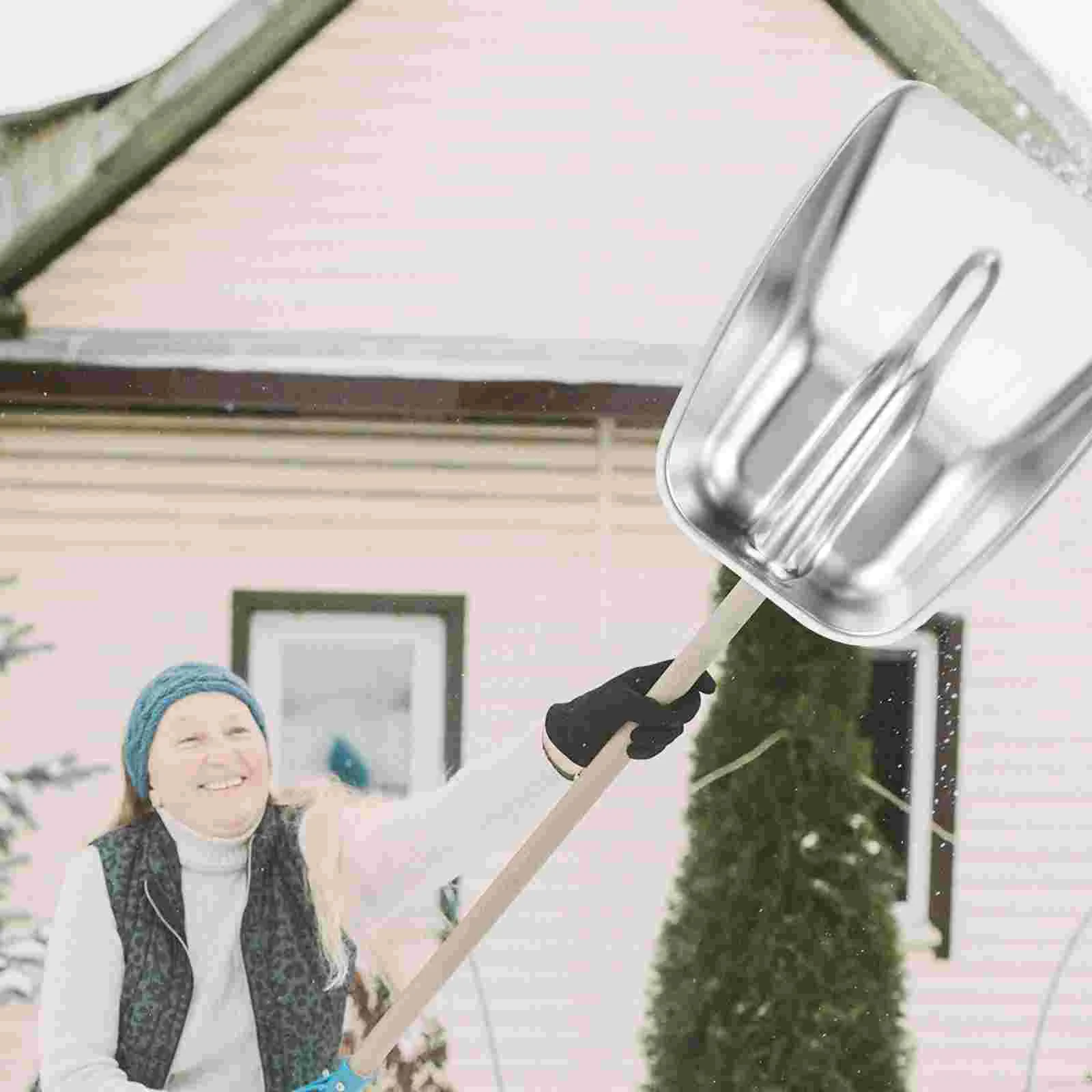 Stainless Steel Snow Garden Shovels for Digging Light Iron Garbage Small Pusher Metal