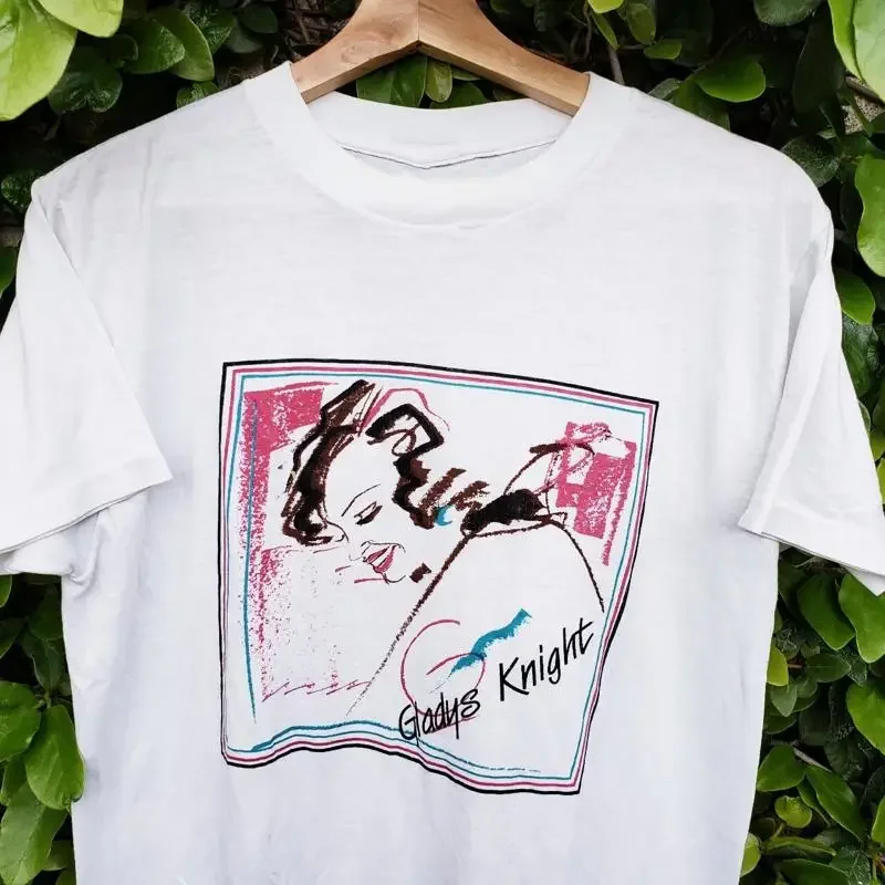 Gladys Knight Singer  White All Size Classic T Shirt AP786