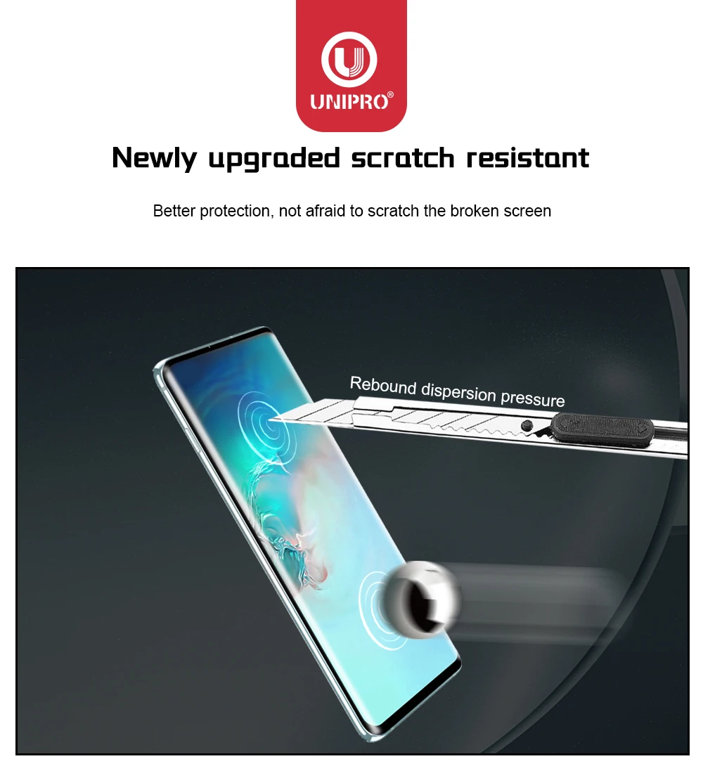 UNIPRO 25 50Pcs TPU HD Hydrogel Film For Mobile Phone Screen Protector CA-390 MX-5T Film Cutting Machine