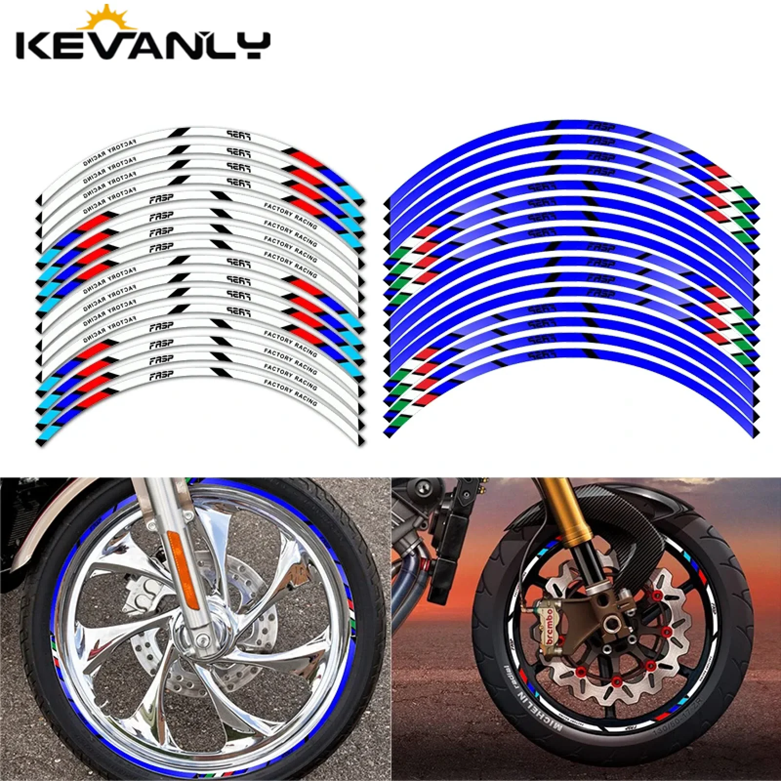 

1x Motorcycle Stickers Outline Decorative Stickers Motorcycle Tire Sticker for 206/55R18 Brilliant Reflective Sticker 17-18 inch