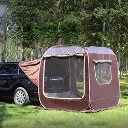 Auto Achter Uitgebreide Tent Automatische 3-4 Persoon Zelf Rijden Outdoor Camping Onderdak SUV Strand Luifel Vissen Luifel Pergola