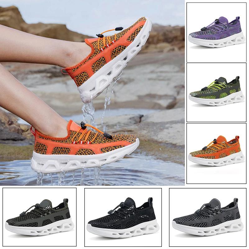 

Outdoor Barefoot Aqua Shoes Breathable Mesh Quick Dry Water Sneakers River Tracing Creek Rainforest Hike Climbing Boating Unisex