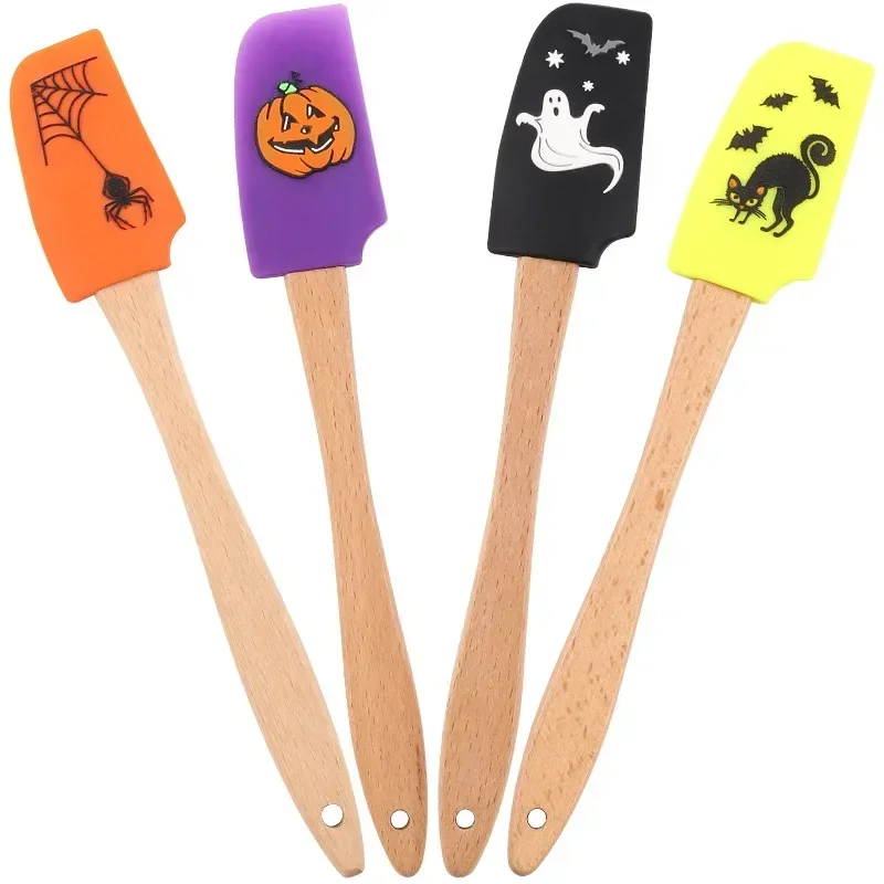 

Spatula Silicone Baking Halloween Set Cream Scraper Kitchen Spatulas Cooking Supplies Mixing Utensil Non Stick Tools Gadget