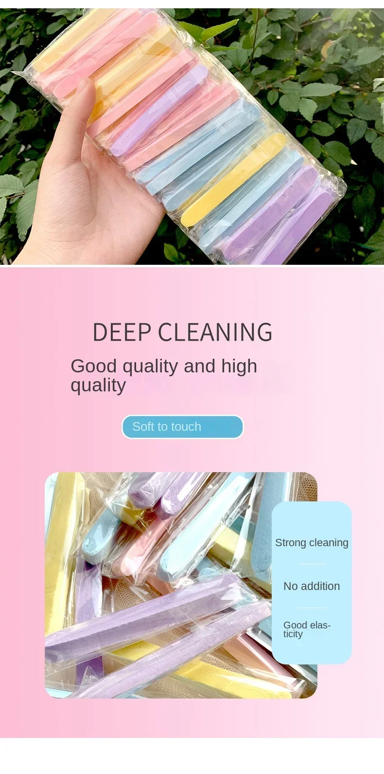 Komprimiertes Gesichtsreinigungsschwamm-Set, Ultra-Weich, Wiederverwendbar & Reisefreundlich, Perfekt zum Reinigen, Make-up-Entfernen & Maskenanwendung – Detail 4